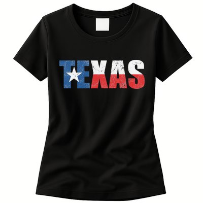 Texas Texas State Flag Vintage Texas Flag Texas State Womens T-Shirt