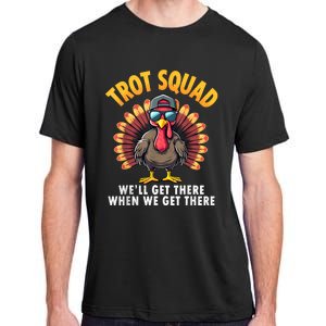 Turkey Trot Squad 2024 Funny Thanksgiving Turkey Running Adult ChromaSoft Performance T-Shirt