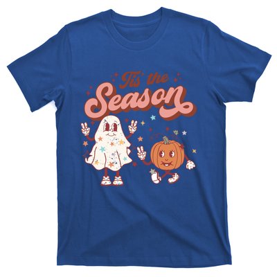 Tis' The Season Retro Halloween Party Funny Ghost Pumpkin Gift T-Shirt