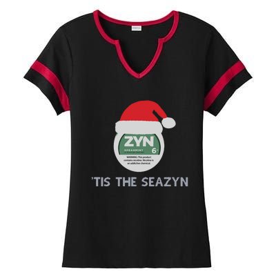 Tis The Seazyn Tacky Ladies Halftime Notch Neck Tee