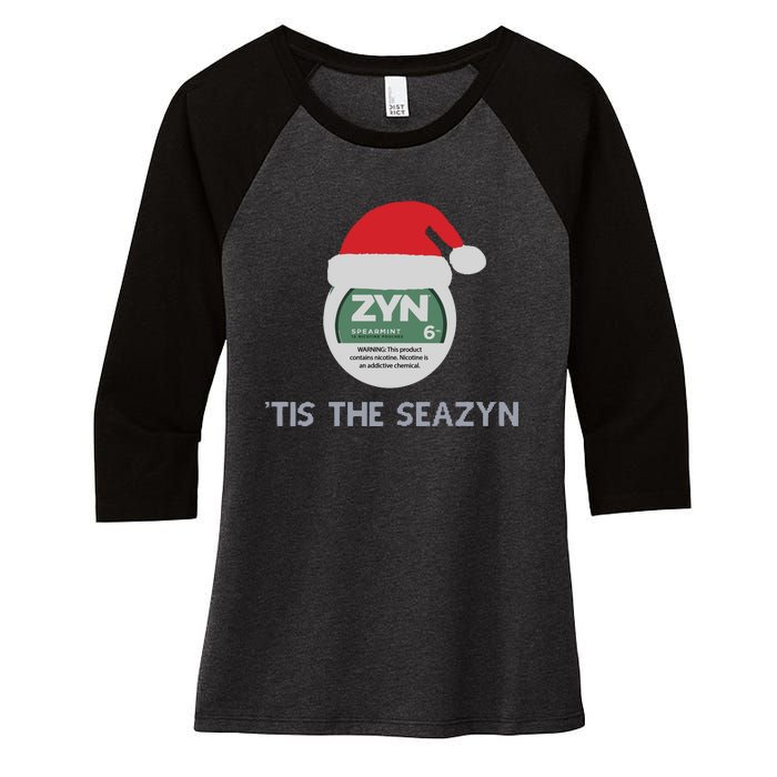 Tis The Seazyn Tacky Women's Tri-Blend 3/4-Sleeve Raglan Shirt