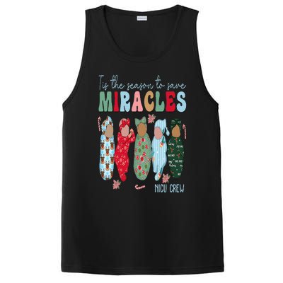 Tis The Season To Save Miracles NICU Crew Nurse Christmas PosiCharge Competitor Tank