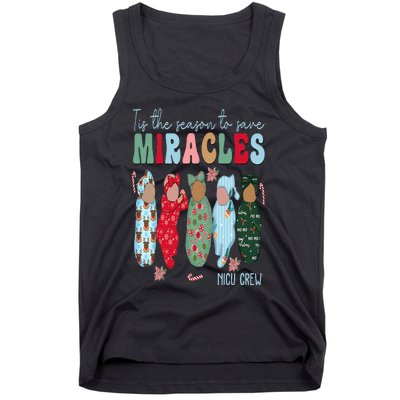 Tis The Season To Save Miracles NICU Crew Nurse Christmas Tank Top