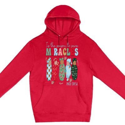 Tis The Season To Save Miracles NICU Crew Nurse Christmas Premium Pullover Hoodie