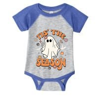 Tis' The Season Retro Halloween Party Funny Ghost Pumpkin Gift Infant Baby Jersey Bodysuit