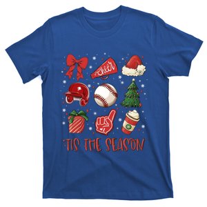 Tis The Season Coquette Bow Baseball Coffee Merry Christmas Funny Gift T-Shirt