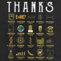 Thanks To Science Scientist TShirt Knit Cap Winter Beanie
