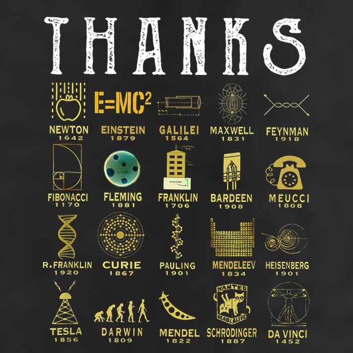 Thanks To Science Scientist TShirt Knit Cap Winter Beanie