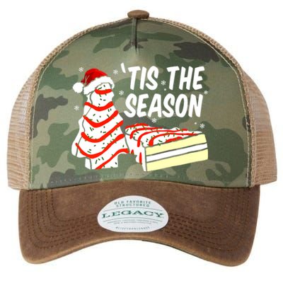 Tis The Season Design Funny Christmas Tree Cakes Debbie Gift Legacy Tie Dye Trucker Hat