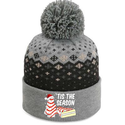 Tis The Season Design Funny Christmas Tree Cakes Debbie Gift The Baniff Cuffed Pom Beanie