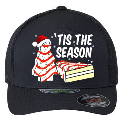 Tis The Season Design Funny Christmas Tree Cakes Debbie Gift Flexfit Unipanel Trucker Cap