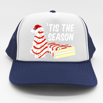 Tis The Season Design Funny Christmas Tree Cakes Debbie Gift Trucker Hat