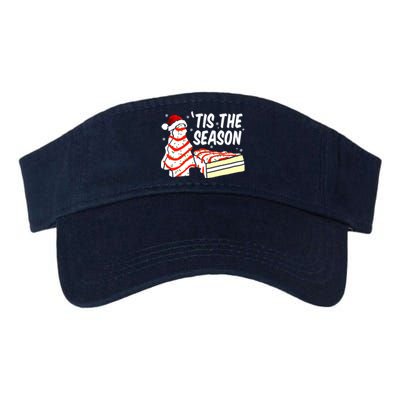 Tis The Season Design Funny Christmas Tree Cakes Debbie Gift Valucap Bio-Washed Visor