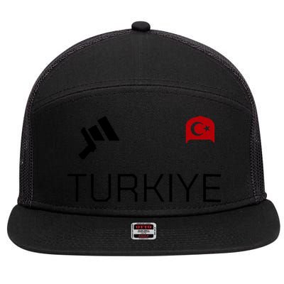 Turkiye Turkish Shooting Team Sports 7 Panel Mesh Trucker Snapback Hat