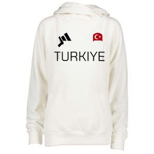 Turkiye Turkish Shooting Team Sports Womens Funnel Neck Pullover Hood