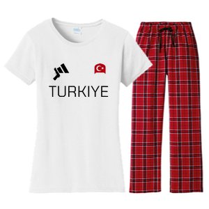 Turkiye Turkish Shooting Team Sports Women's Flannel Pajama Set