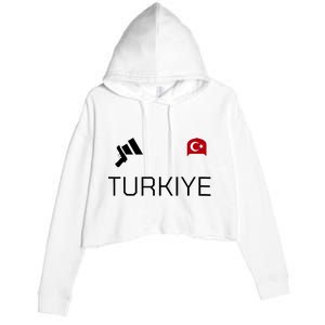 Turkiye Turkish Shooting Team Sports Crop Fleece Hoodie