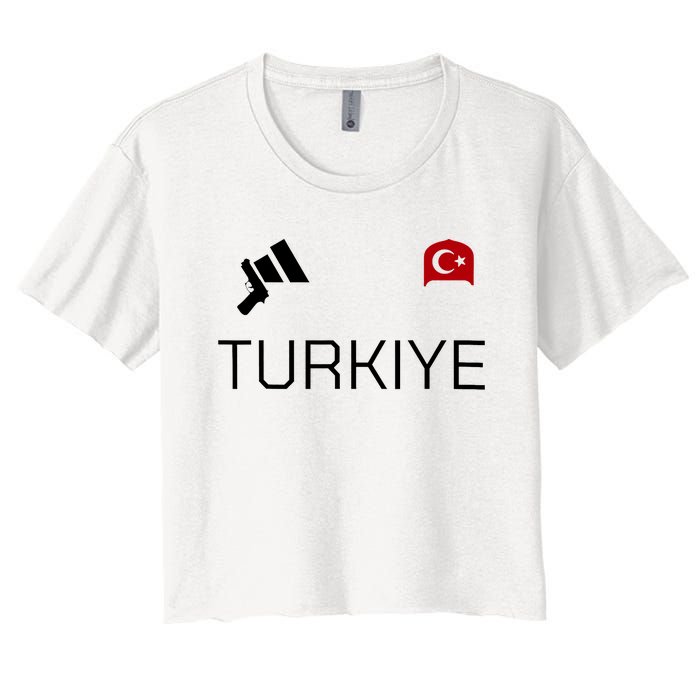 Turkiye Turkish Shooting Team Sports Women's Crop Top Tee