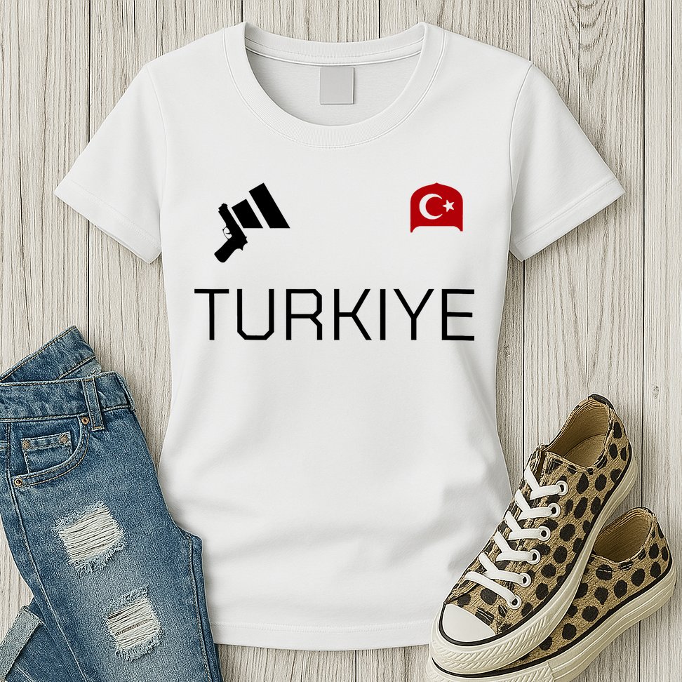 Turkiye Turkish Shooting Team Sports Womens T-Shirt