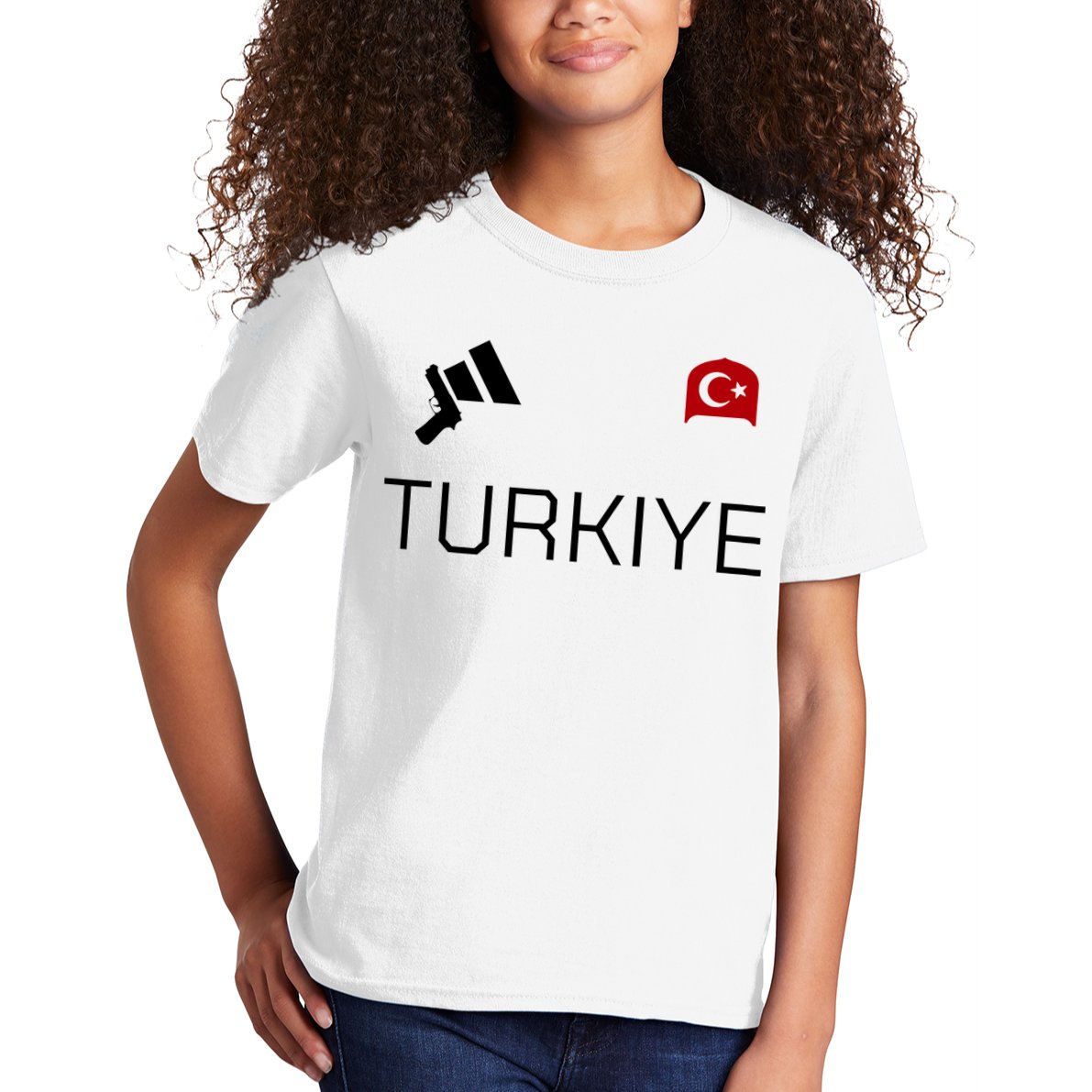 Turkiye Turkish Shooting Team Sports Kids T-Shirt