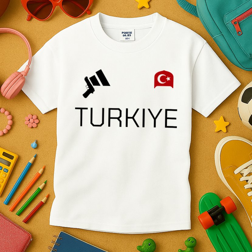 Turkiye Turkish Shooting Team Sports Kids T-Shirt