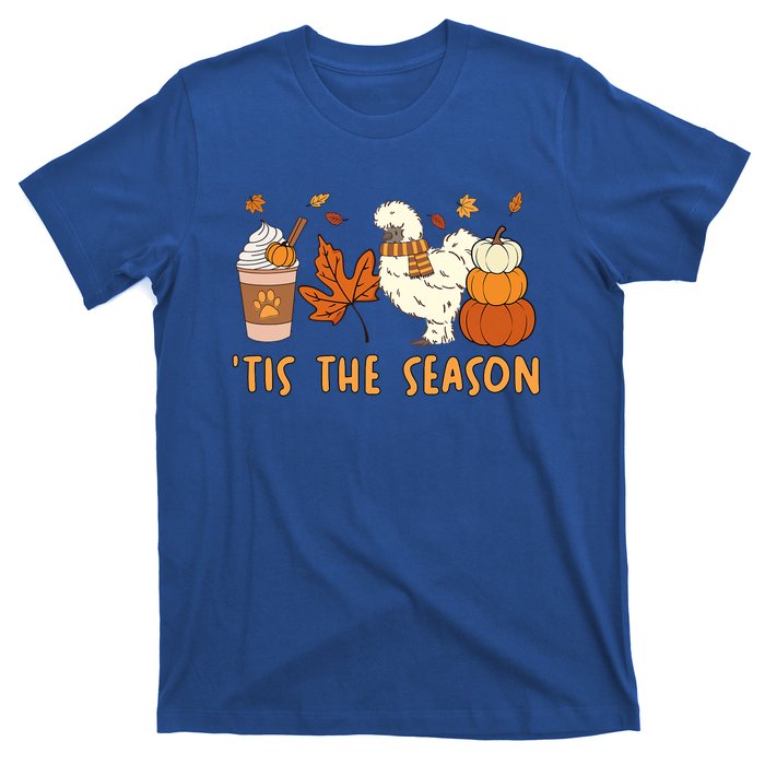 Tis The Season Silkie Chicken Mom Fall Autumn Pumpkin Coffee T-Shirt