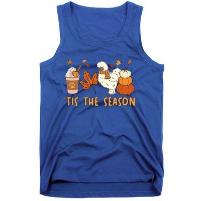 Tis The Season Silkie Chicken Mom Fall Autumn Pumpkin Coffee Tank Top