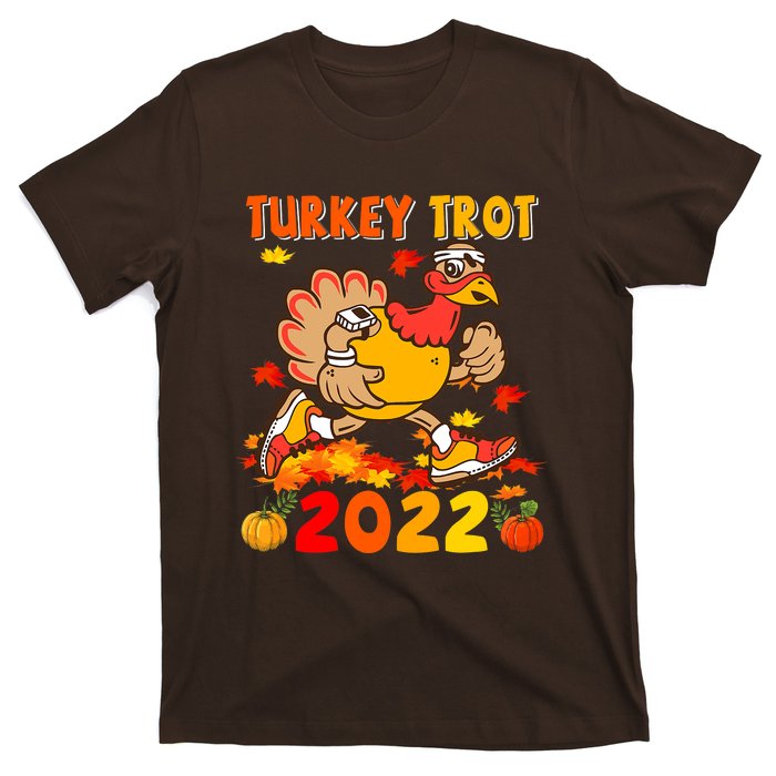 Turkey Trot Squad Funny Thanksgiving Running Costume T-Shirt