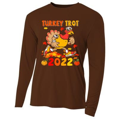 Turkey Trot Squad Funny Thanksgiving Running Costume Cooling Performance Long Sleeve Crew