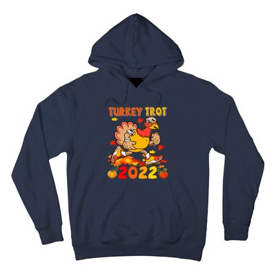 Turkey Trot Squad Funny Thanksgiving Running Costume Hoodie