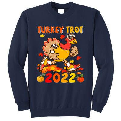 Turkey Trot Squad Funny Thanksgiving Running Costume Tall Sweatshirt