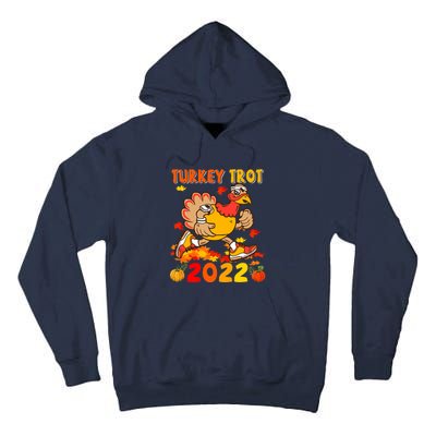 Turkey Trot Squad Funny Thanksgiving Running Costume Tall Hoodie