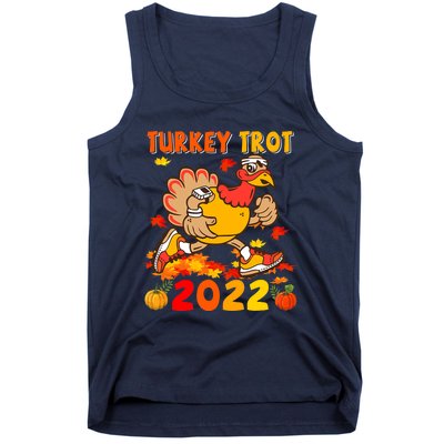 Turkey Trot Squad Funny Thanksgiving Running Costume Tank Top