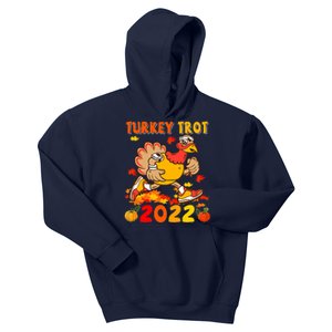 Turkey Trot Squad Funny Thanksgiving Running Costume Kids Hoodie