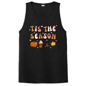 Tis The Season Field Hockey Pumpkin Latte Fall Thanksgiving Cute Gift PosiCharge Competitor Tank