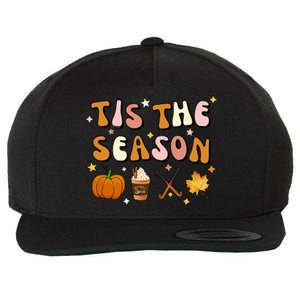 Tis The Season Field Hockey Pumpkin Latte Fall Thanksgiving Cute Gift Wool Snapback Cap