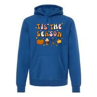 Tis The Season Field Hockey Pumpkin Latte Fall Thanksgiving Cute Gift Premium Hoodie