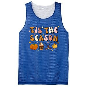 Tis The Season Field Hockey Pumpkin Latte Fall Thanksgiving Cute Gift Mesh Reversible Basketball Jersey Tank