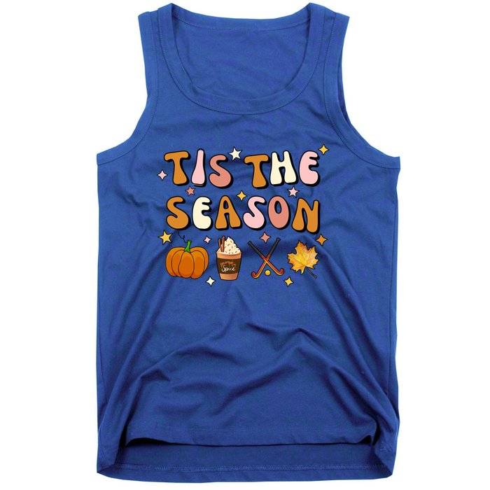 Tis The Season Field Hockey Pumpkin Latte Fall Thanksgiving Cute Gift Tank Top