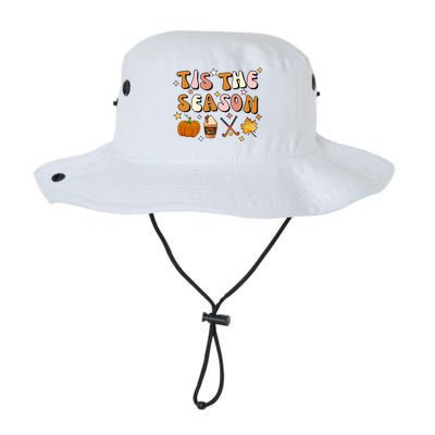 Tis The Season Field Hockey Pumpkin Latte Fall Thanksgiving Cute Gift Legacy Cool Fit Booney Bucket Hat