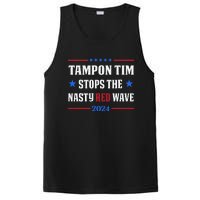 Tampon Tim Stops The Nasty Red Waves Funny Political Vote PosiCharge Competitor Tank