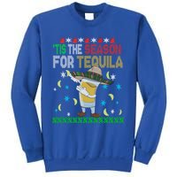 Tis The Season For Tequila Dabbing Ugly Christmas Alcohol Funny Gift Sweatshirt