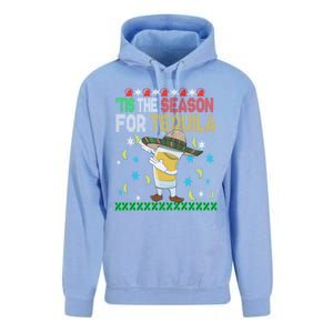 Tis The Season For Tequila Dabbing Ugly Christmas Alcohol Funny Gift Unisex Surf Hoodie