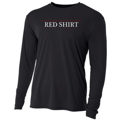 Top That Says The Words Red Cooling Performance Long Sleeve Crew