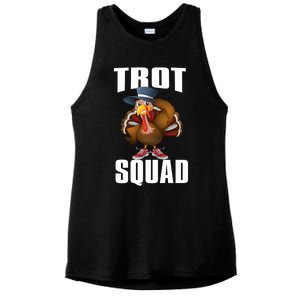 Thanksgiving Trot Squad Running 5k Race Turkey Trot Cool Gift Ladies PosiCharge Tri-Blend Wicking Tank