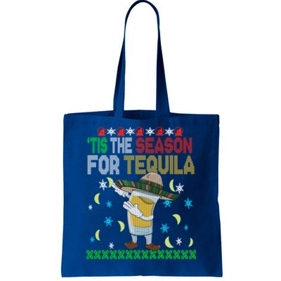 'Tis The Season For Tequila Dabbing Ugly Christmas Alcohol Gift Tote Bag