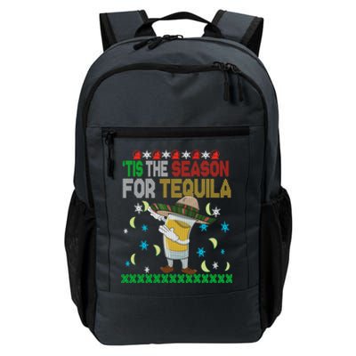 'Tis The Season For Tequila Dabbing Ugly Christmas Alcohol Gift Daily Commute Backpack