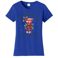 Tis The Season To Be Tipsy Coquette Bow Martini Christmas Gift Women's T-Shirt