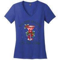 Tis The Season To Be Tipsy Coquette Bow Martini Christmas Gift Women's V-Neck T-Shirt