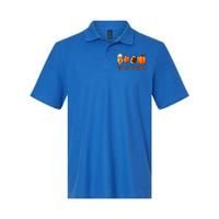 Tis The Season Pumpkin Leaf Latte Fall Thanksgiving Football Softstyle Adult Sport Polo